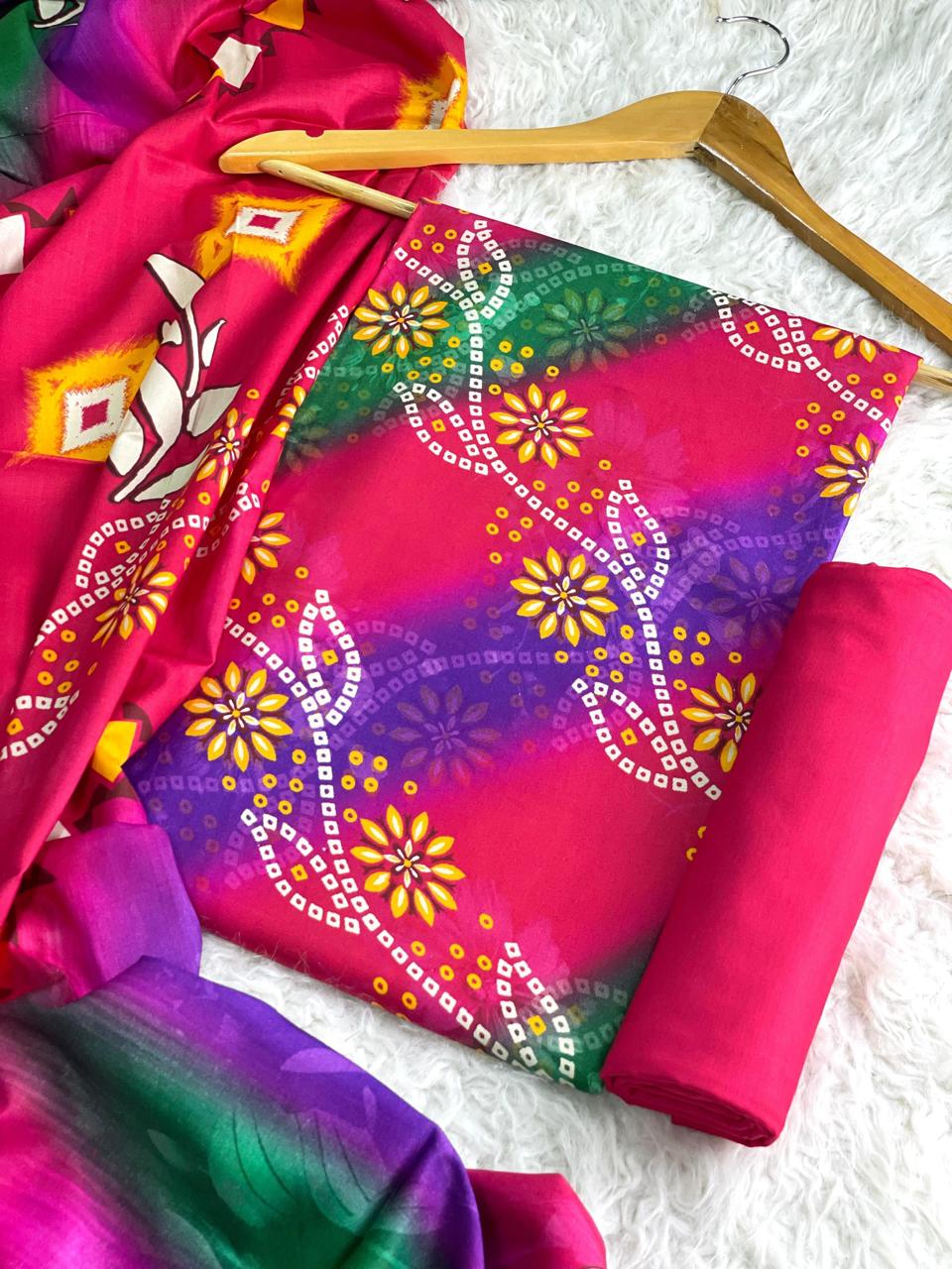 WINTER SILK DIGITAL PRINTED 3-PIECE - SD#24